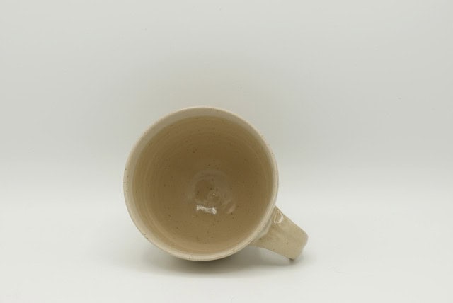 Töpferei Drehwurm Cappuccinotasse gold weiß