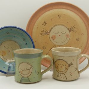 Geschirr freundliches Gesicht